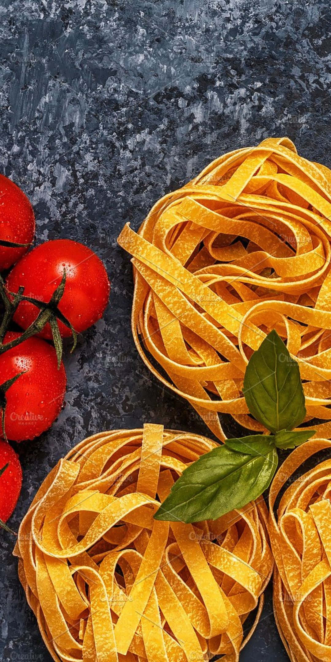 Pixel 3 Yemek Tagliatelle Arka Planı Duvar Kağıdı