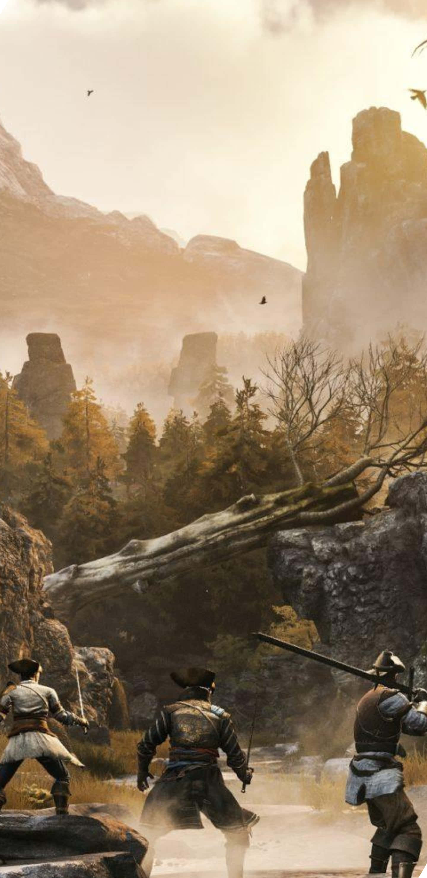 Pixel 3xl Greedfall Parti Uçan Canavar Arka Planı Duvar Kağıdı