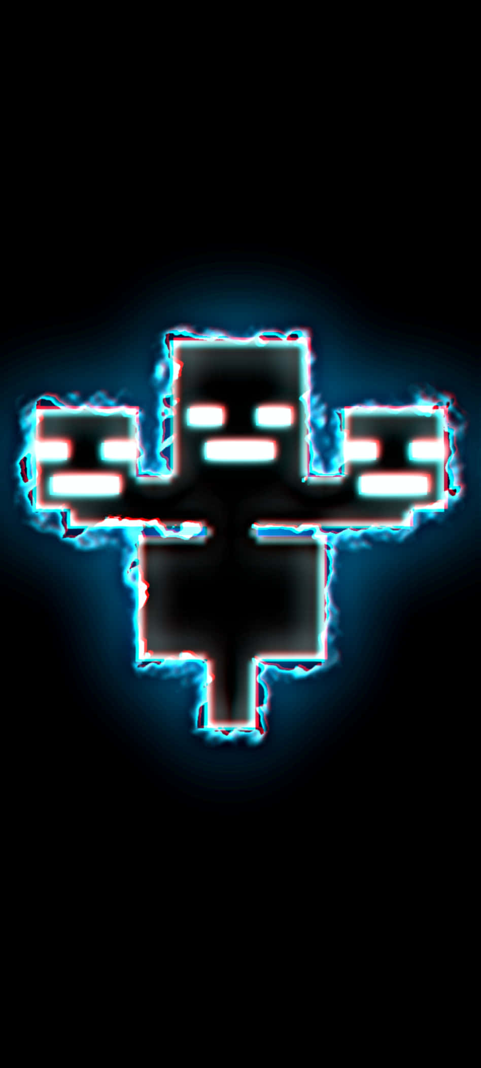 Pixel 3xl Minecraft Arka Planı Siyah Canavar Duvar Kağıdı