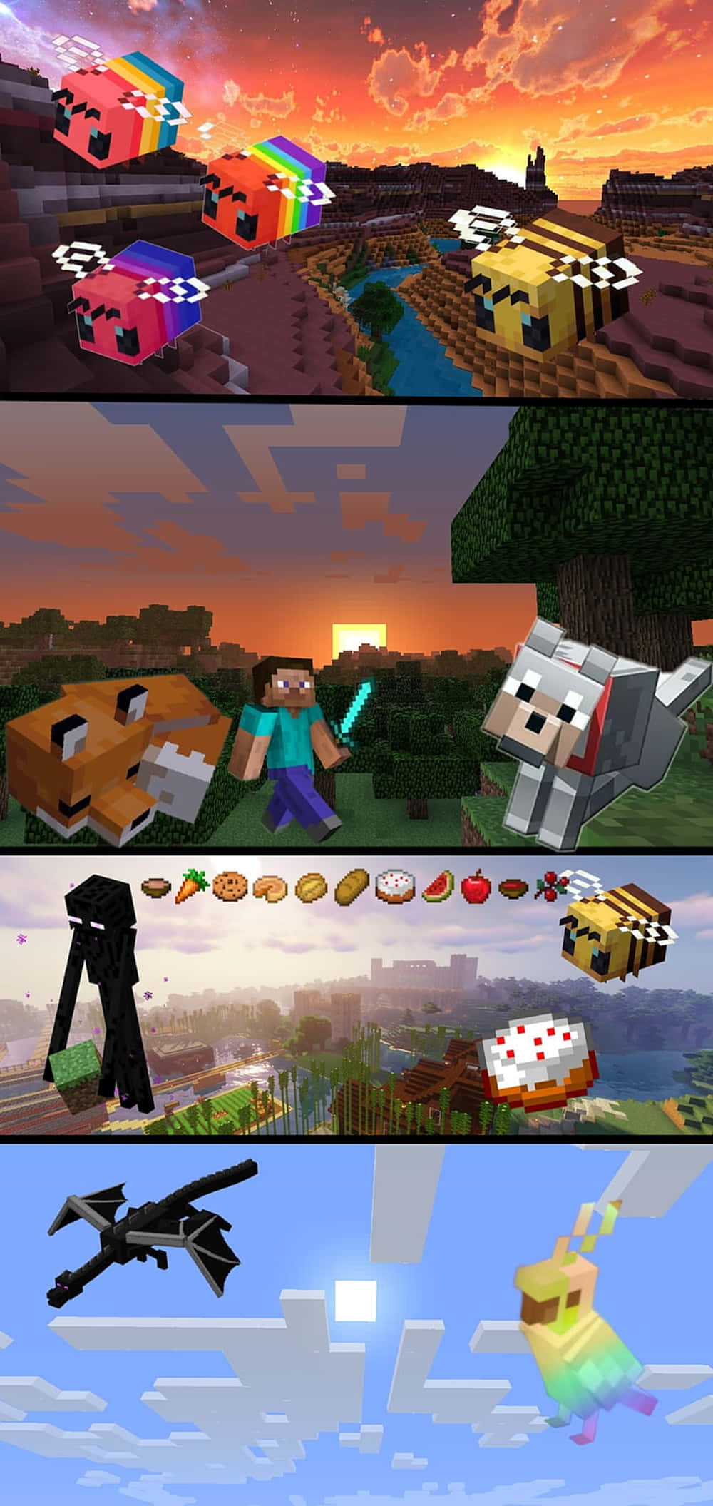 Pixel 3xl Minecraft Manzara Arkaplanları Duvar Kağıdı