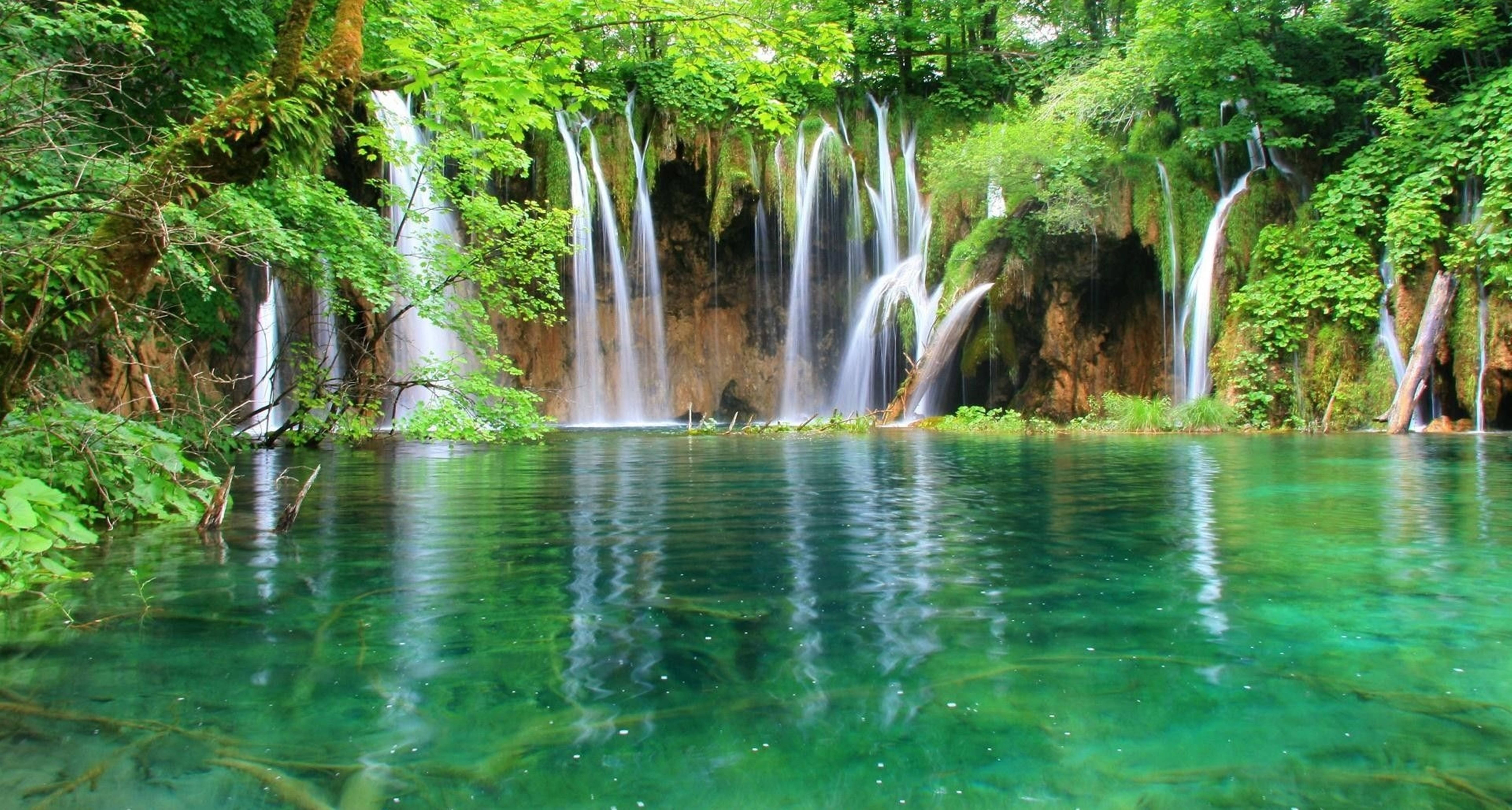 Plitvice Gölleri Milli Parkı HD Şelale Duvar Kağıdı