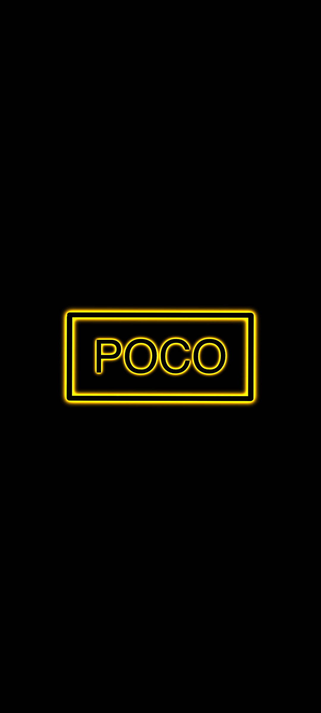 POCO X2 Sarı Yazı Duvar Kağıdı