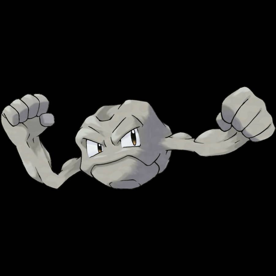 Pokemon Geodude Beyaz Arka Planlı Duvar Kağıdı