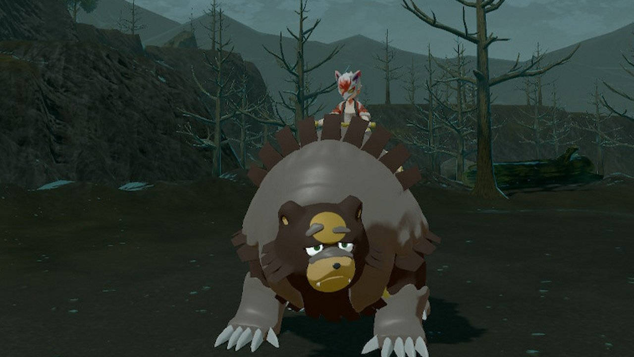 Pokémon Oyununda Ursaluna'ya Binme Duvar Kağıdı