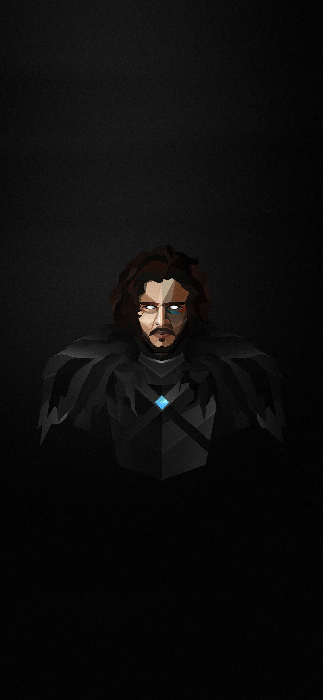 Poligon Sanatı Jon Snow Duvar Kağıdı