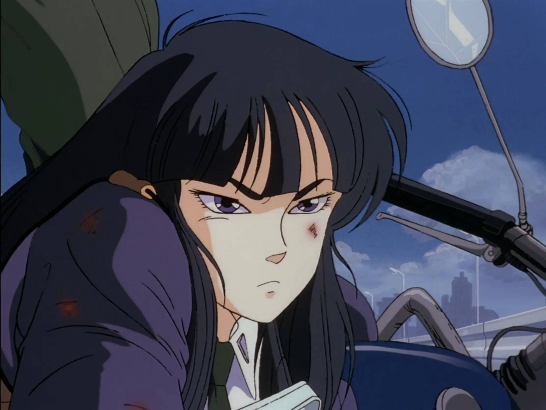 Polis Kızı Sevimli Retro Anime Estetiği Duvar Kağıdı