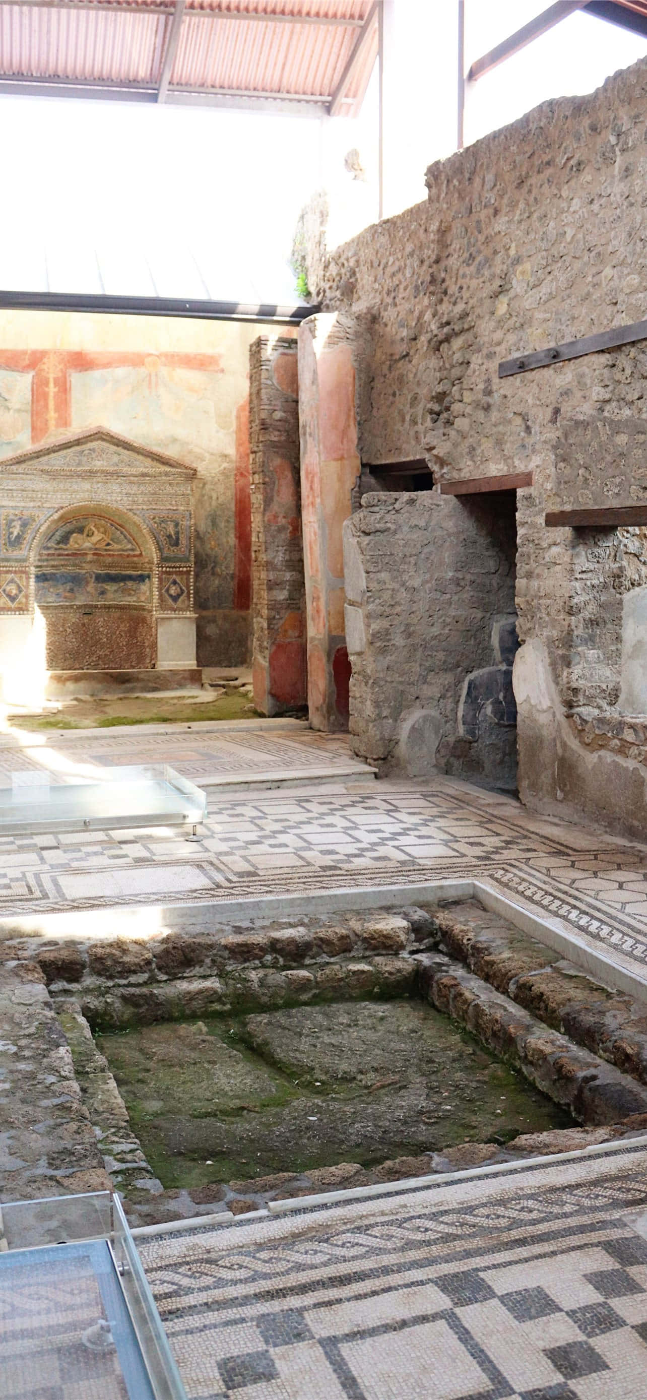 Pompeii'deki Yaralı Ayı Evi Duvar Kağıdı