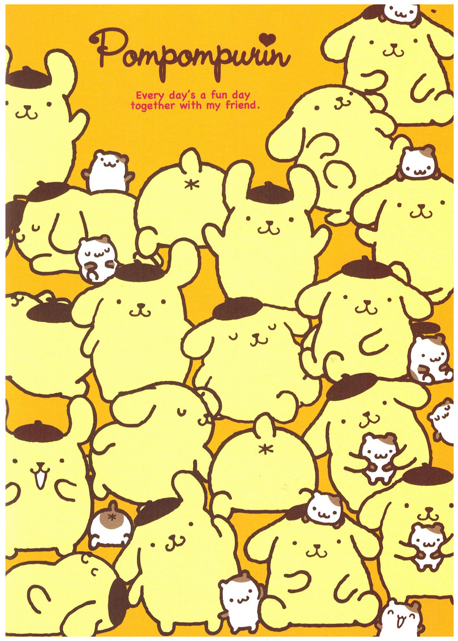Pompompurin Sanrio Karakterleri Duvar Kağıdı