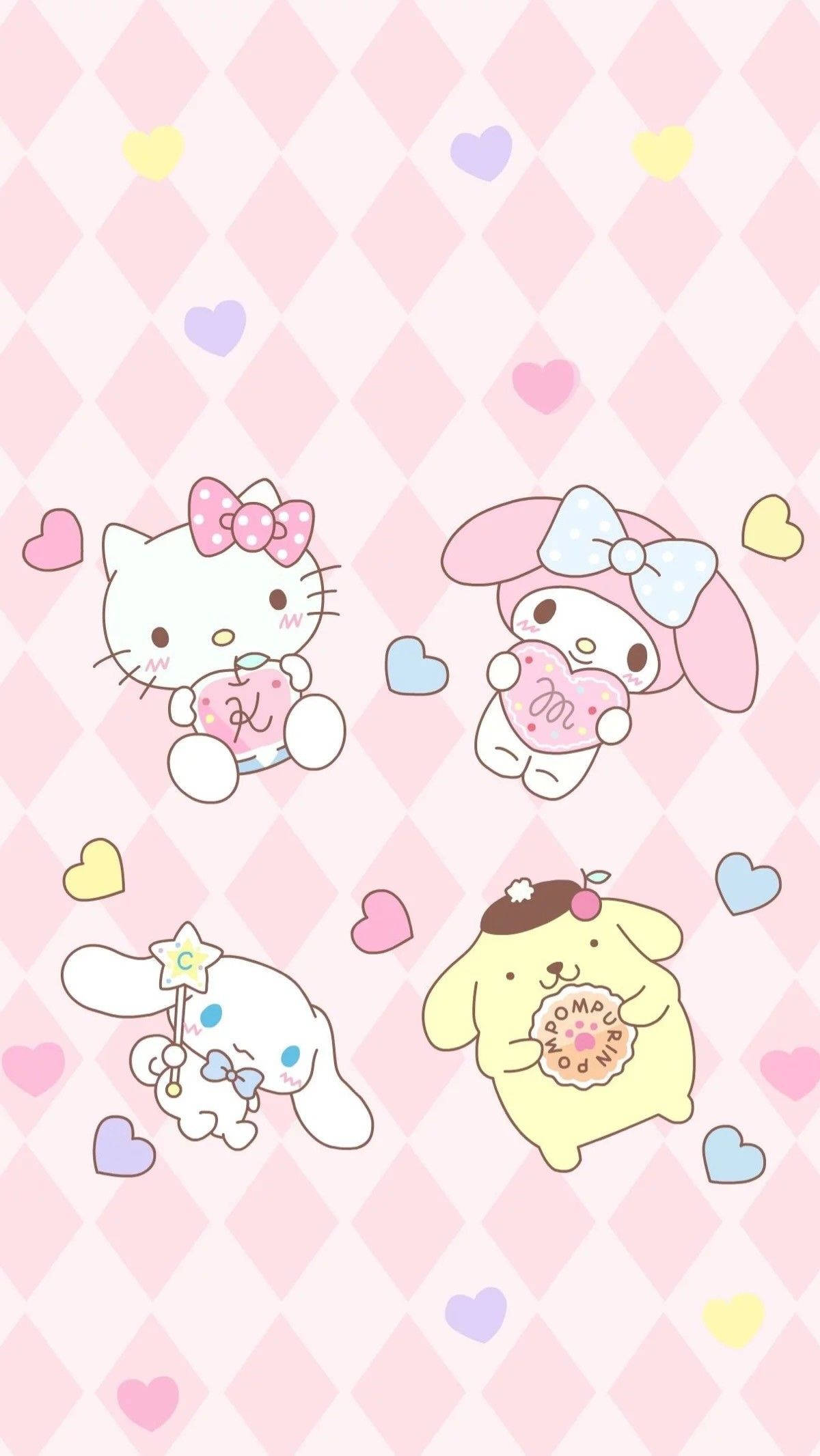 Pompompurin ve Hello Kitty, Kawaii Macerasına Hazır! Duvar Kağıdı