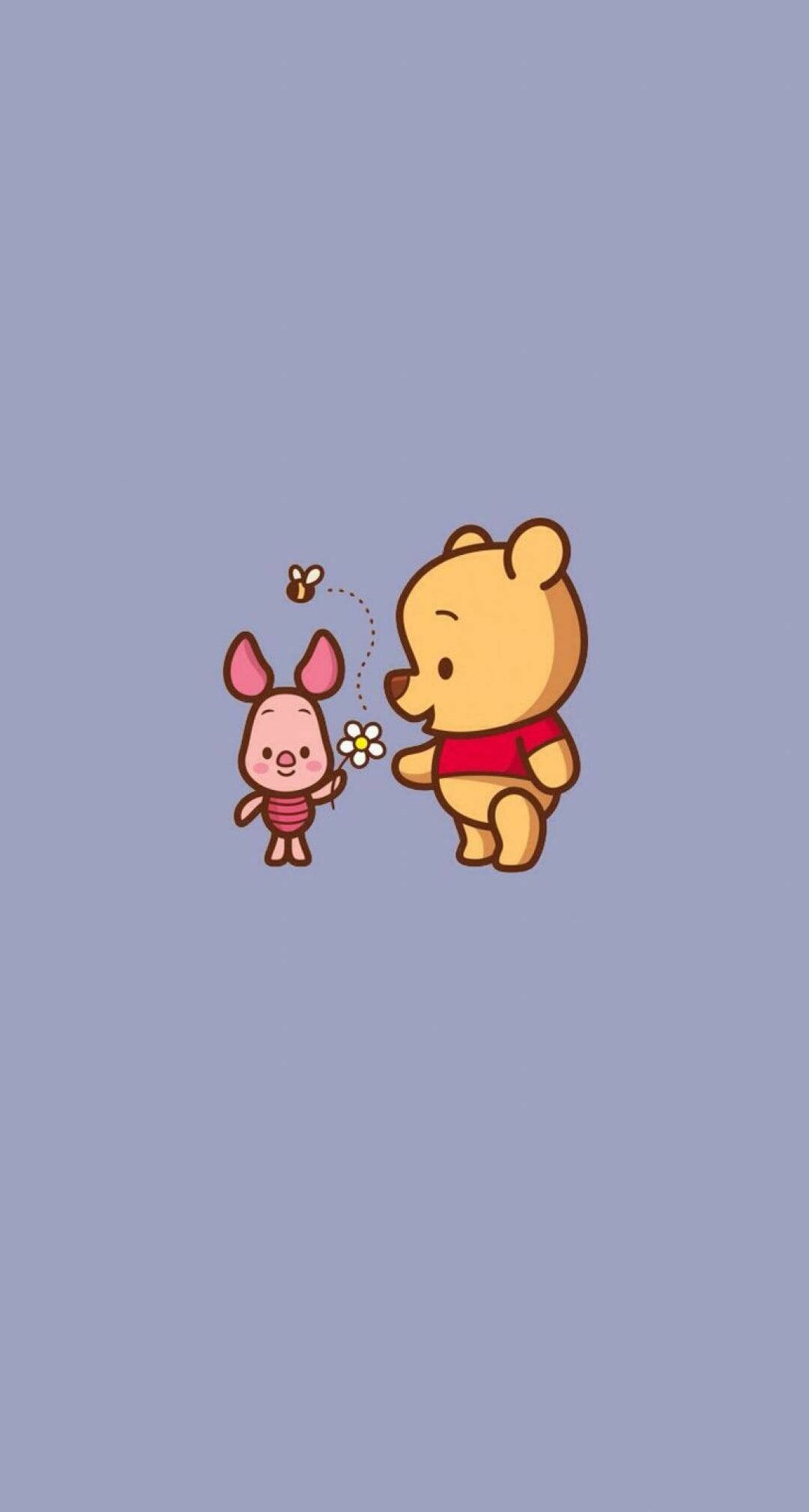 Pooh ve Piglet Sevimli iPhone Duvar Kağıdı