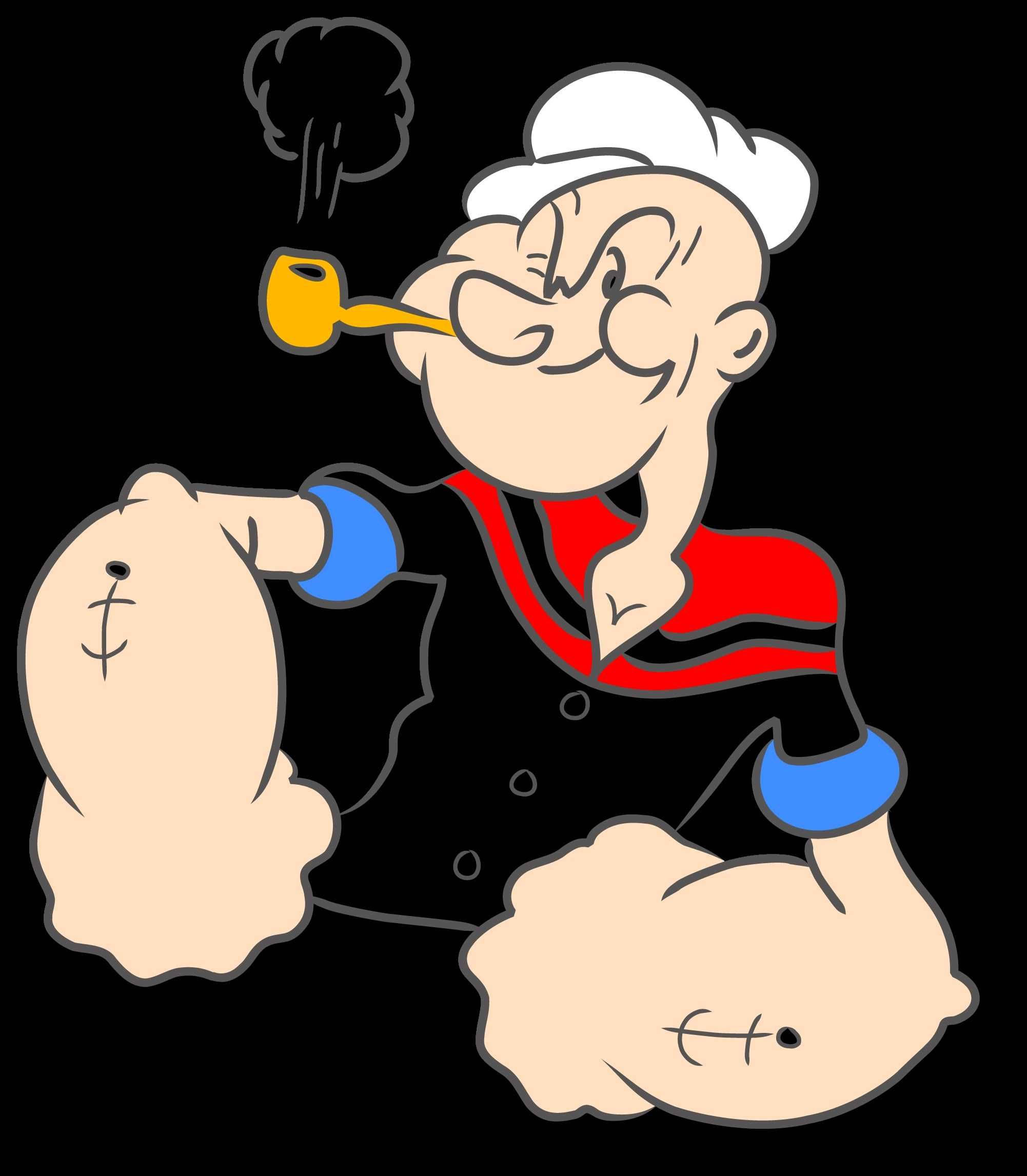 Popeye Mutlu Poz Veriyor Duvar Kağıdı