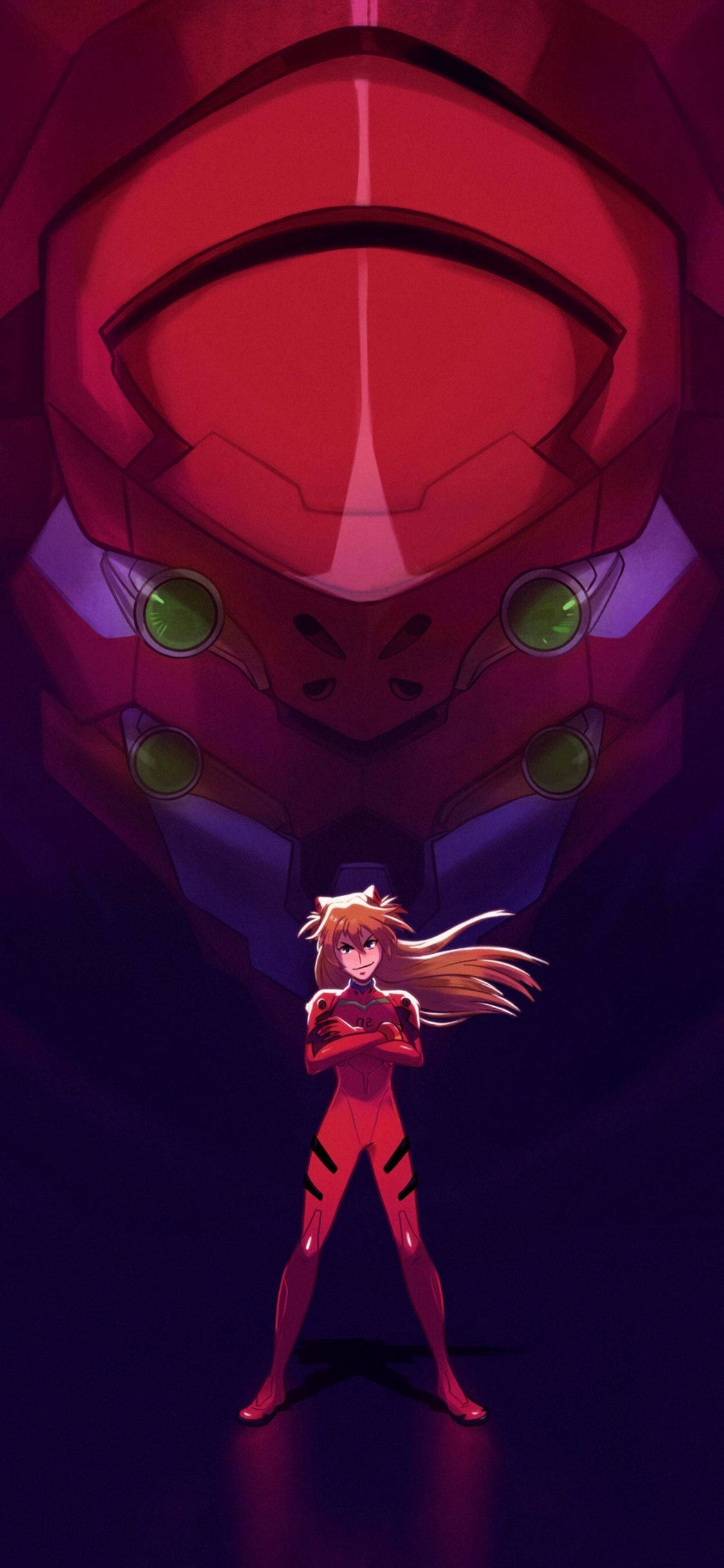 Popüler Anime Serisi Evangelion'dan Esinlenen Telefon Duvar Kağıdı