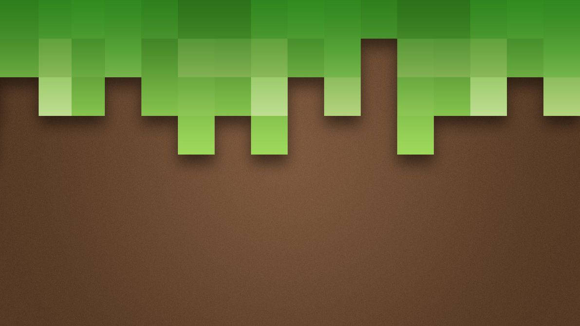 Popüler Minecraft Oyunundan Parlak ve Canlı Piksel Sanatı Duvar Kağıdı