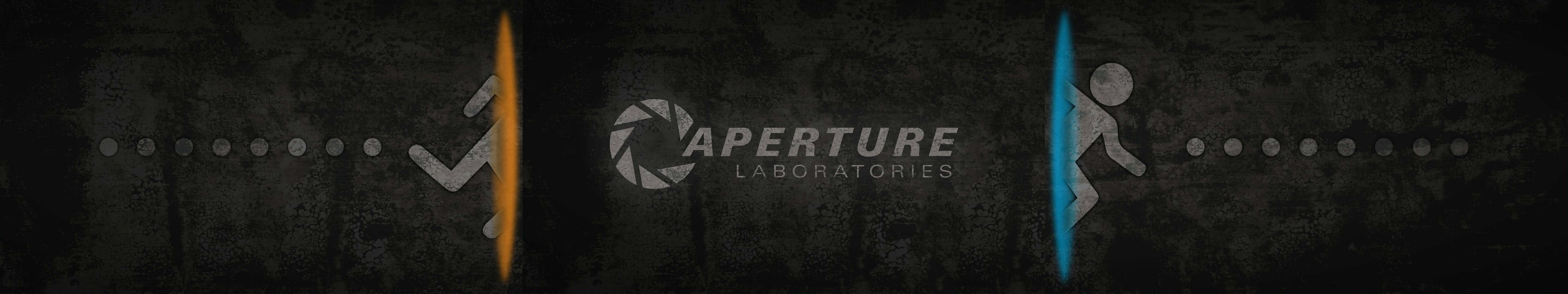 Portal Oyunundan Aperture Laboratuvarlarının Sanatsal Görüntüsü Duvar Kağıdı