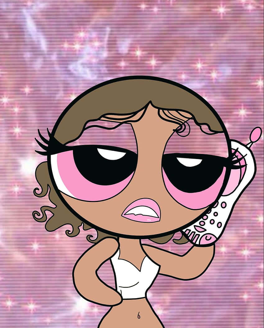 Powerpuff Telefon Karikatür PFP Duvar Kağıdı