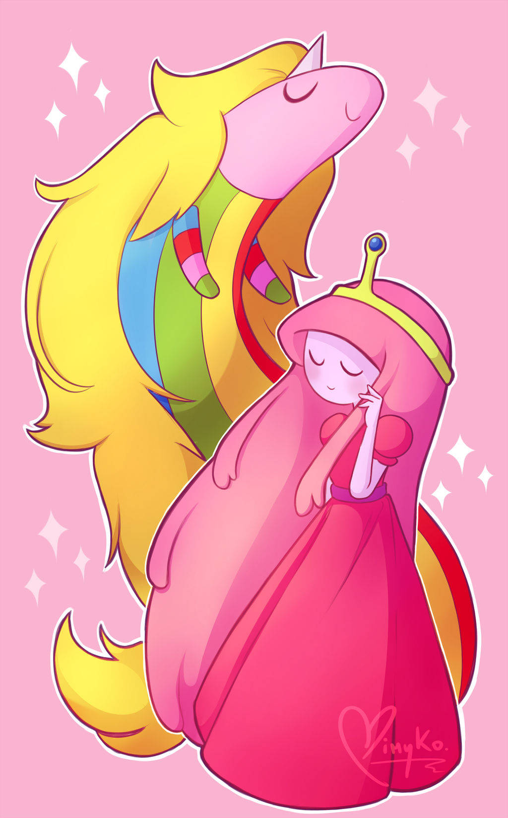 Prenses Bubblegum ve Leydi Rainicorn Duvar Kağıdı