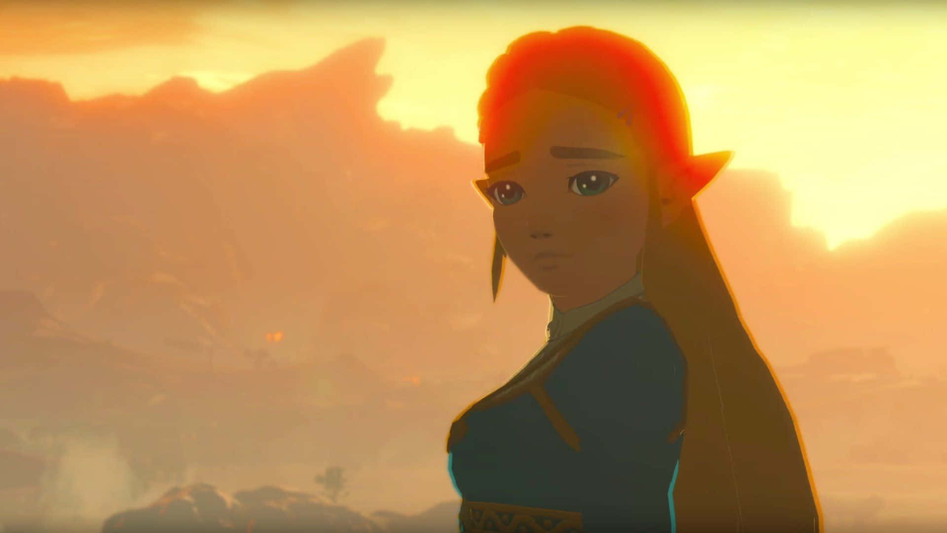 Prenses Zelda Botw Üzgün Bakış Duvar Kağıdı