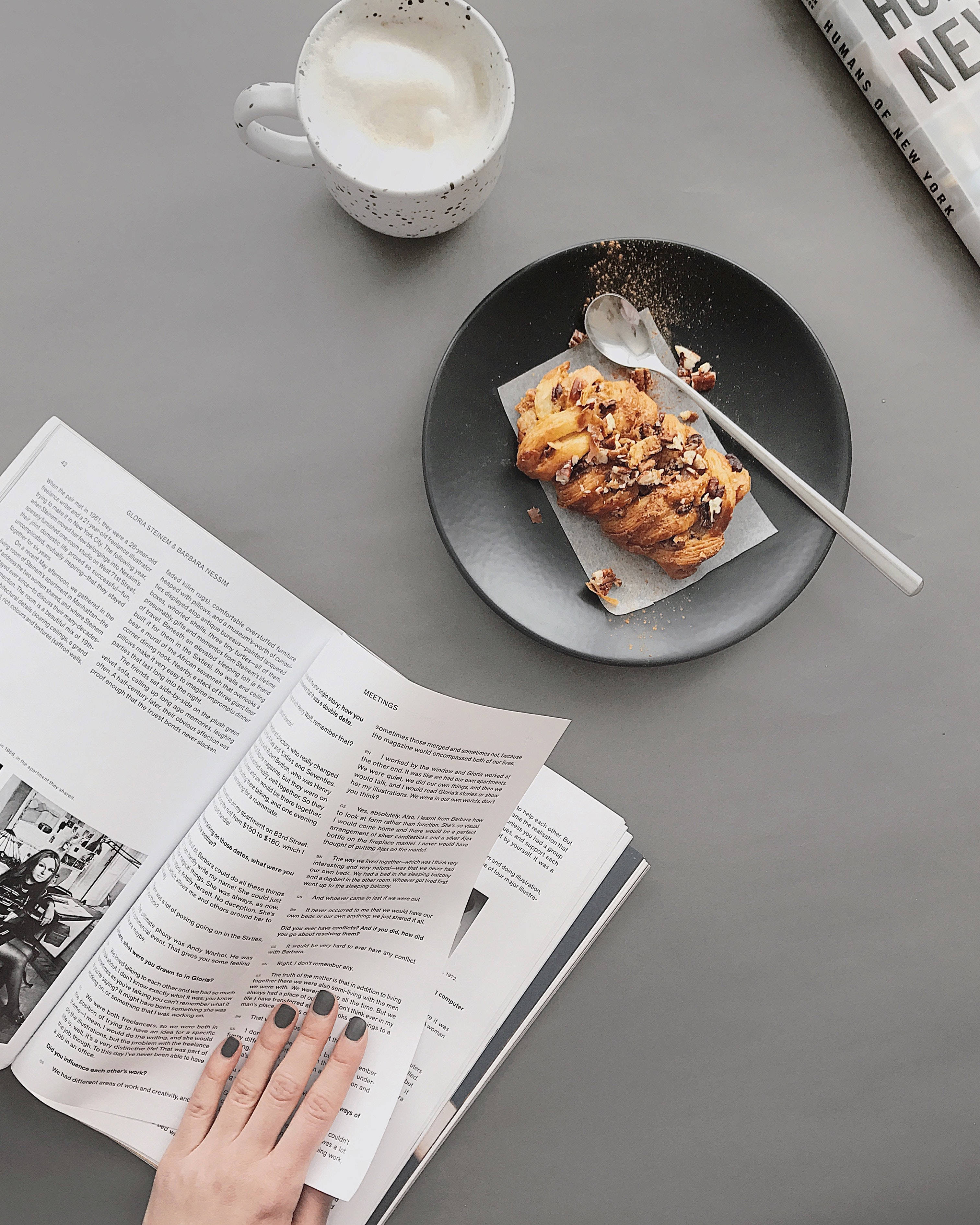 Prep Estetiği Kitap Hamur İşi Duvar Kağıdı