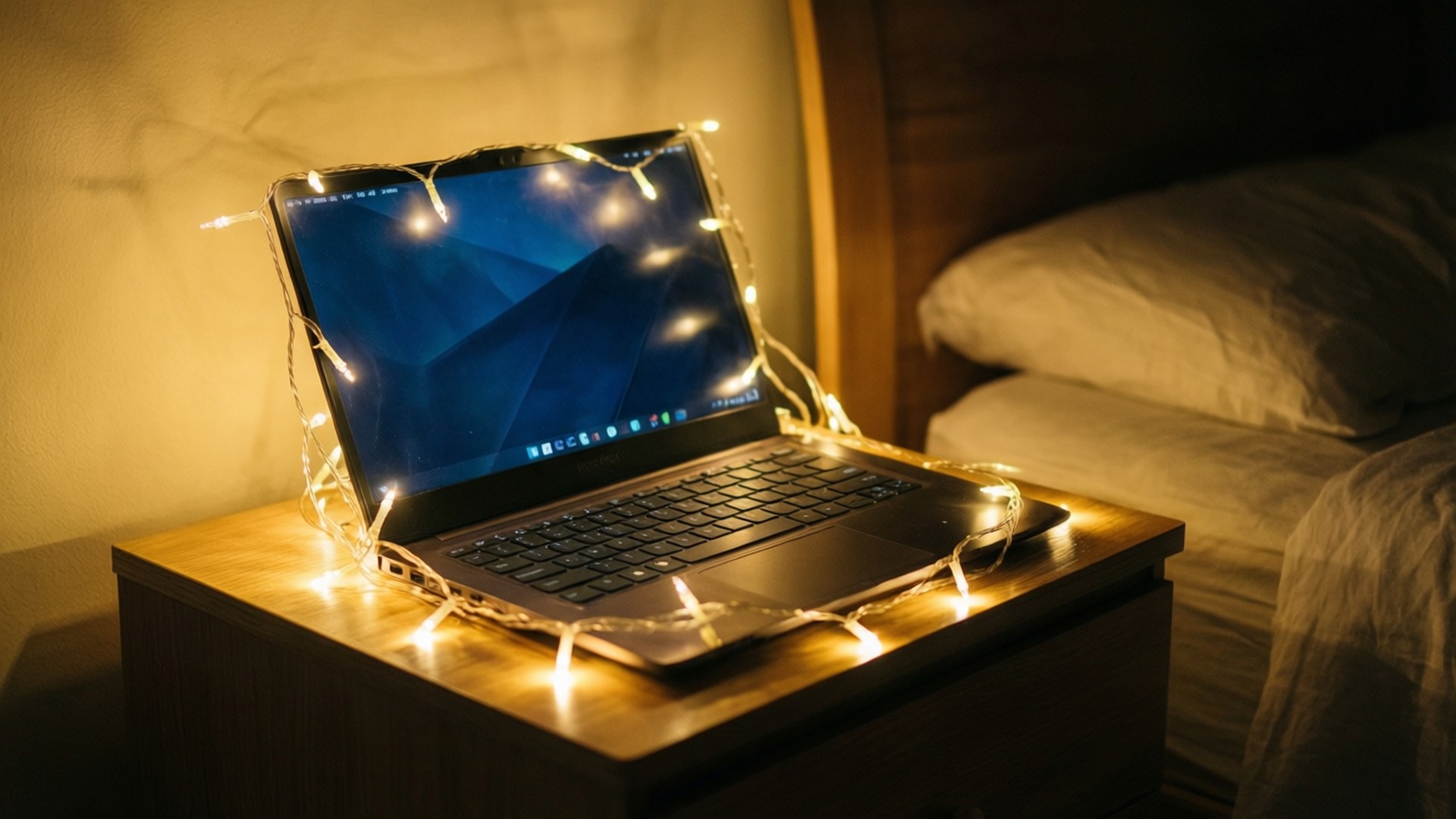 Pırıltılı Gece Chromebook Duvar Kağıdı