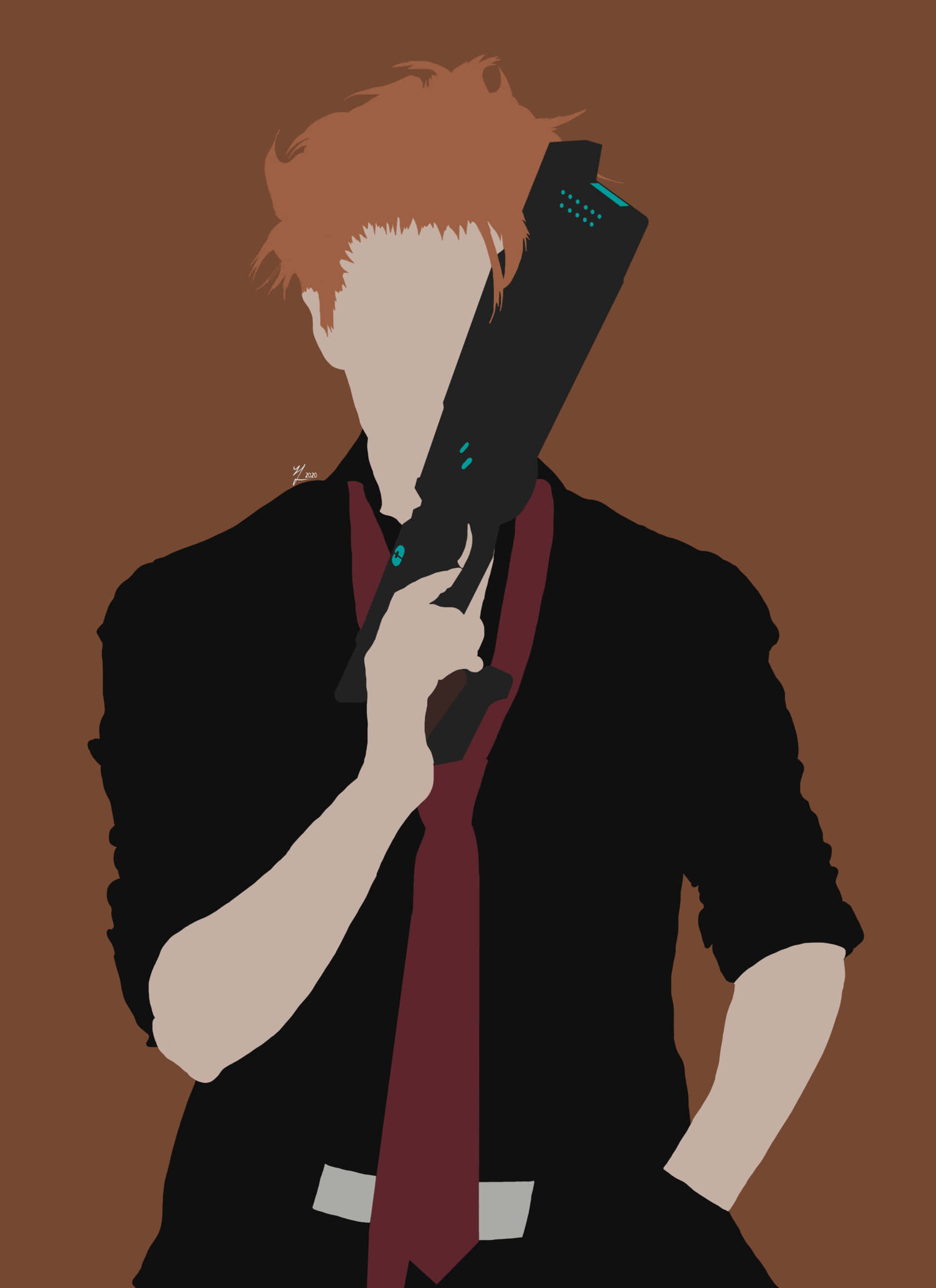 Psycho-Pass'tan Shusei Kagari Yoğun Bir Bakışla Duvar Kağıdı