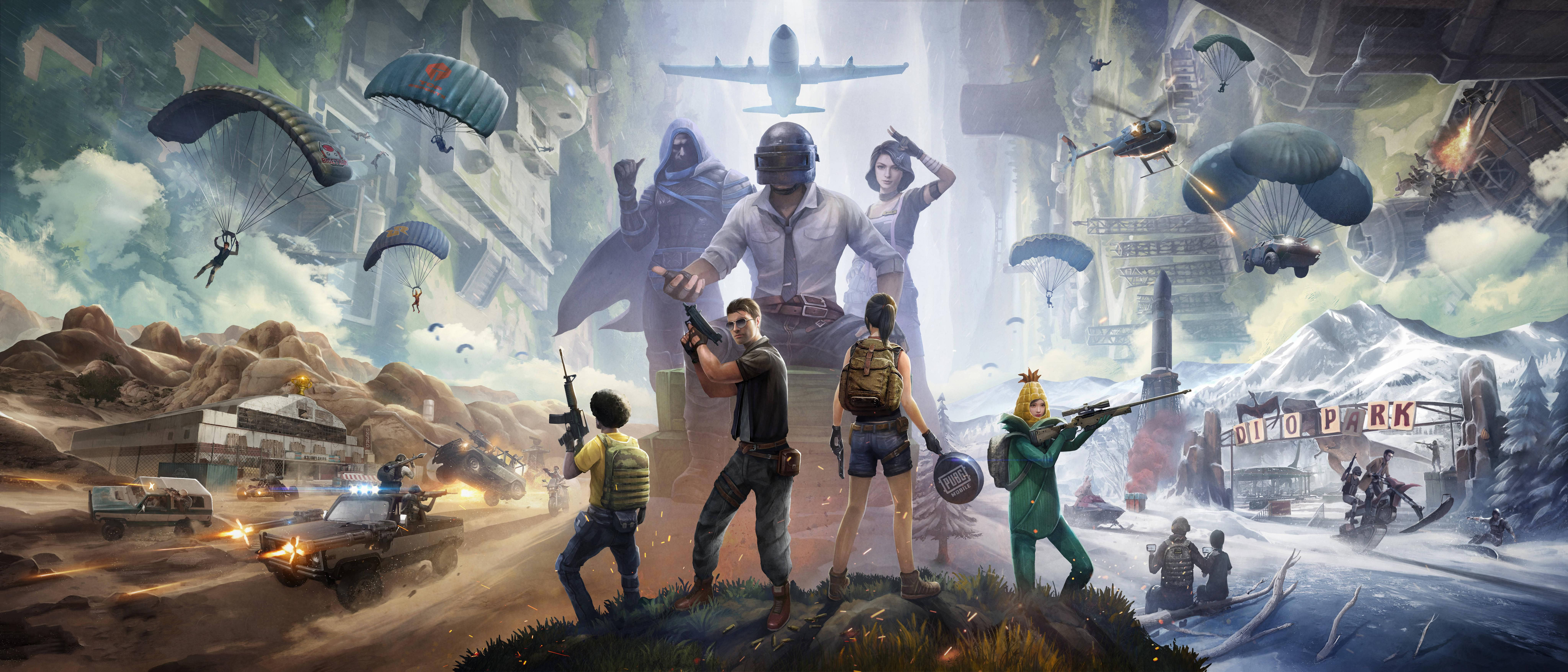 PUBG Squad 8K Oyun Duvar Kağıdı