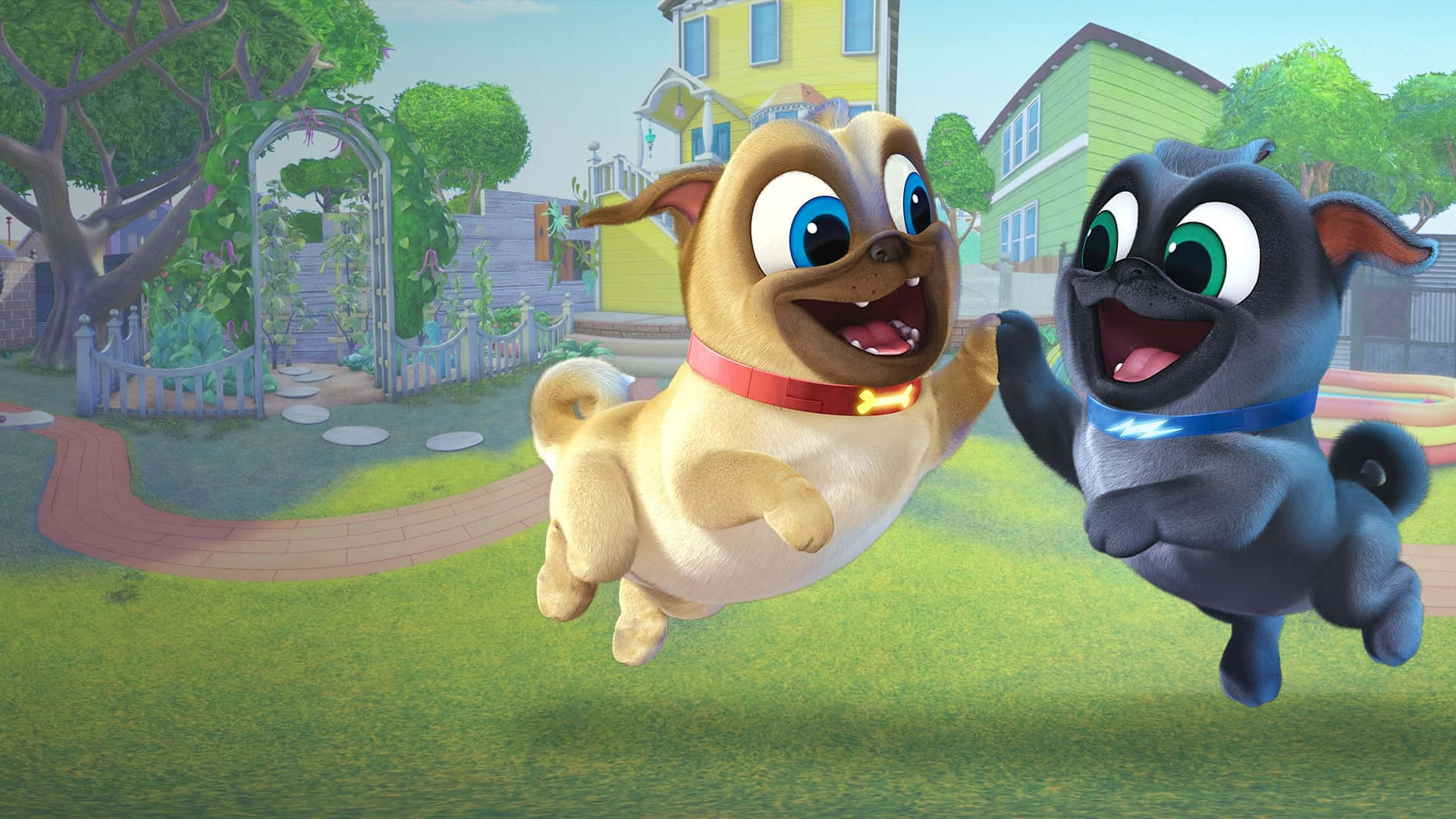 Puppy Dog Pals Beşlik Çakma Duvar Kağıdı