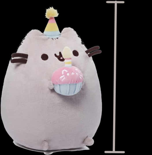 Pusheen Kutlama Peluş Oyuncak Duvar Kağıdı