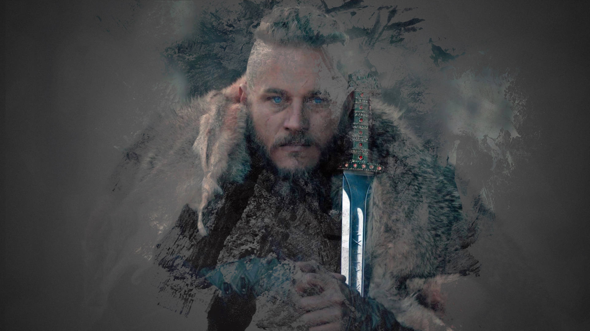 Ragnar Lothbrok 4K Vikingler Kahverengi Estetik Duvar Kağıdı
