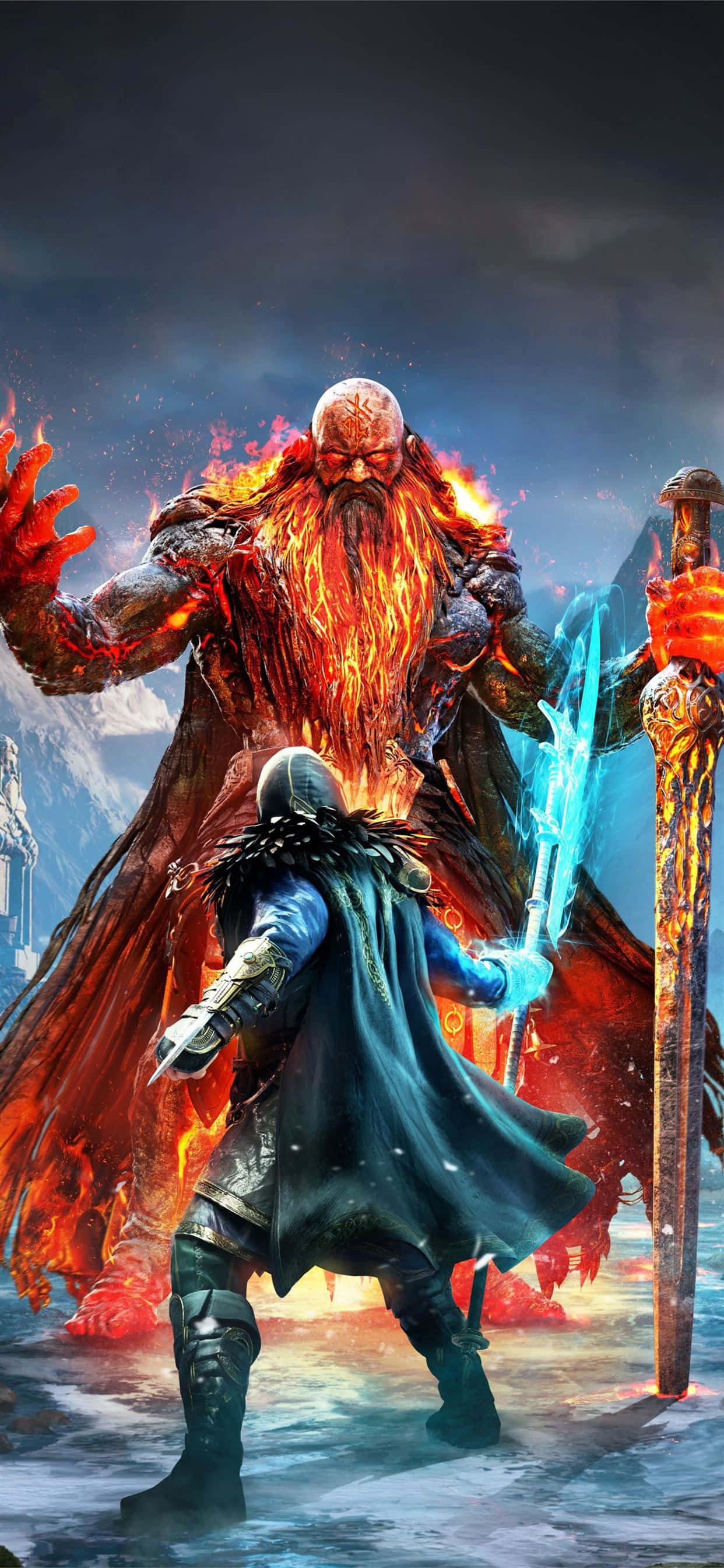 Ragnarok'un Şafağı iPhone Xs Max Assassin's Creed Valhalla Duvar Kağıdı