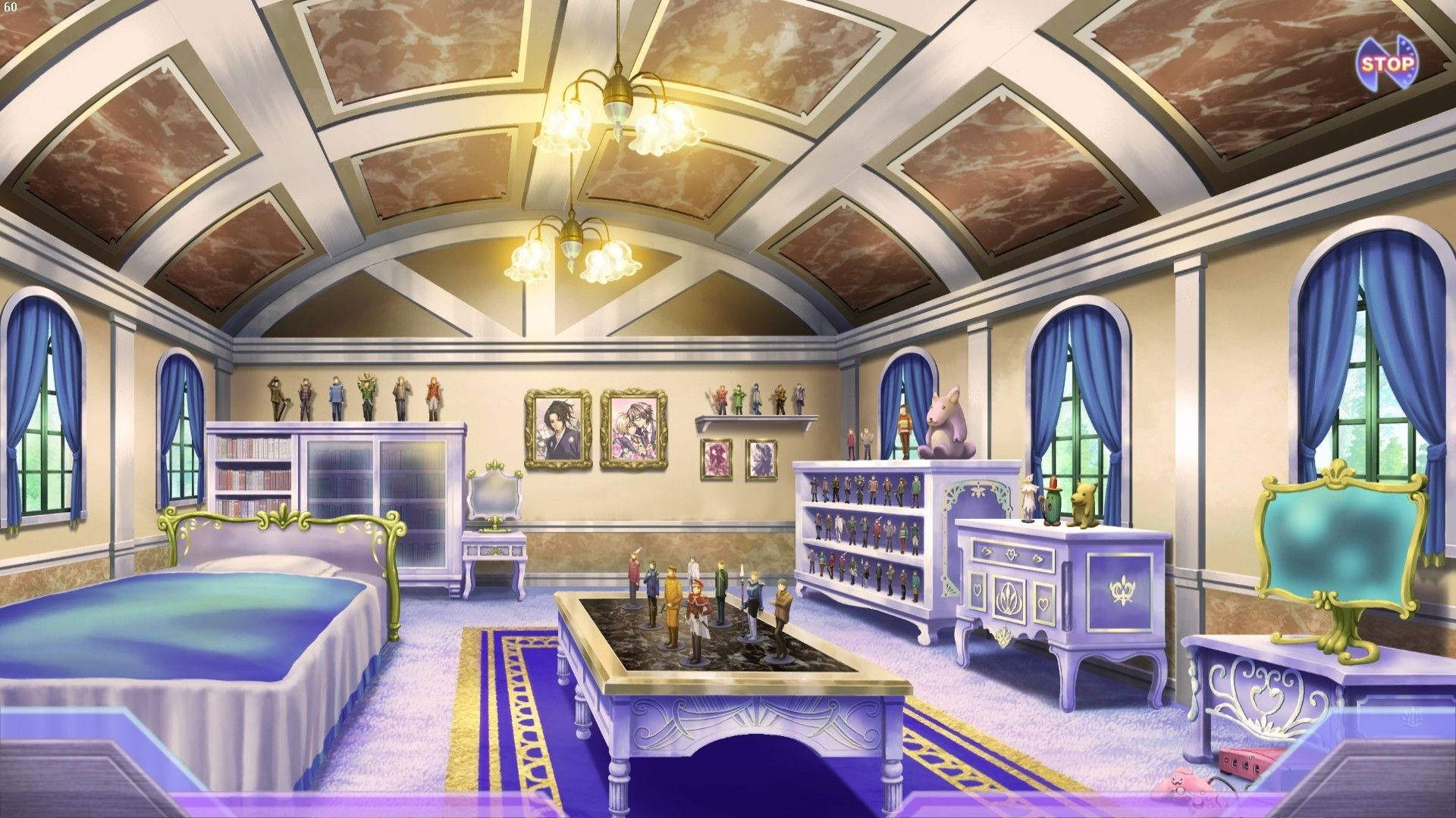 Rahat Anime Odası Akşam Işığında Duvar Kağıdı