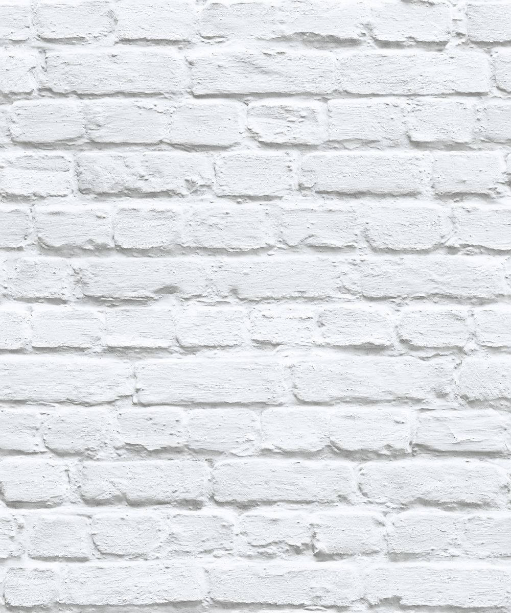 Rahat Beyaz Boyalı Tuğla Duvar Duvar Kağıdı