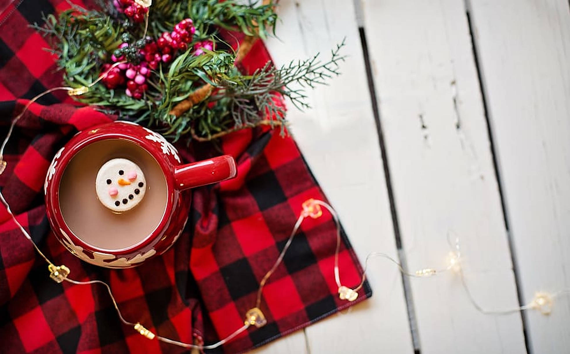 Rahatlatıcı Noel Estetiği Kardan Adam Duvar Kağıdı
