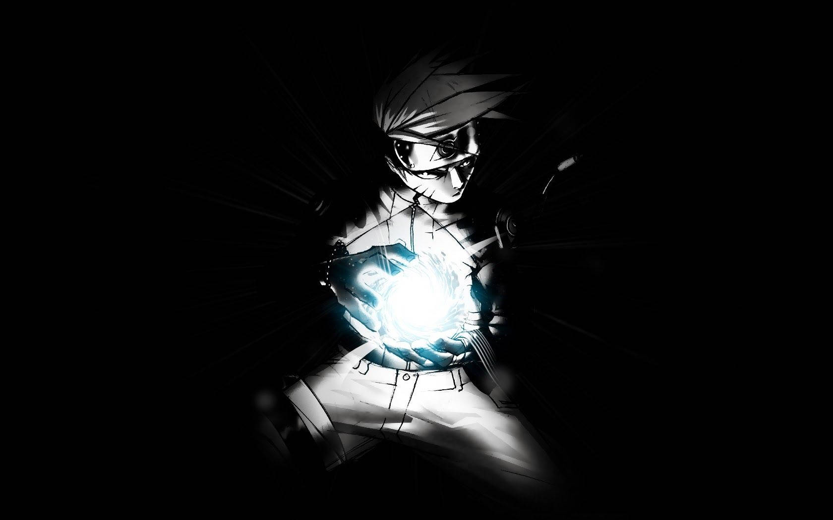 Rasengan Uzumaki Naruto Siyah Duvar Kağıdı