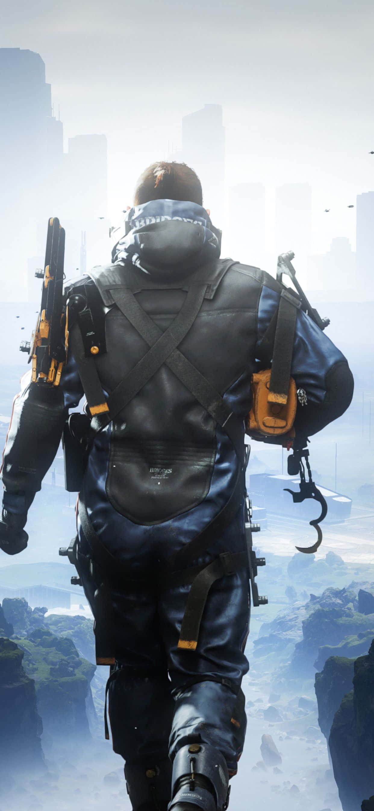Ready Player One mı? Death Stranding'in kıyamet sonrası dünyasında iPhone Xs Max ile hayatta kal Duvar Kağıdı