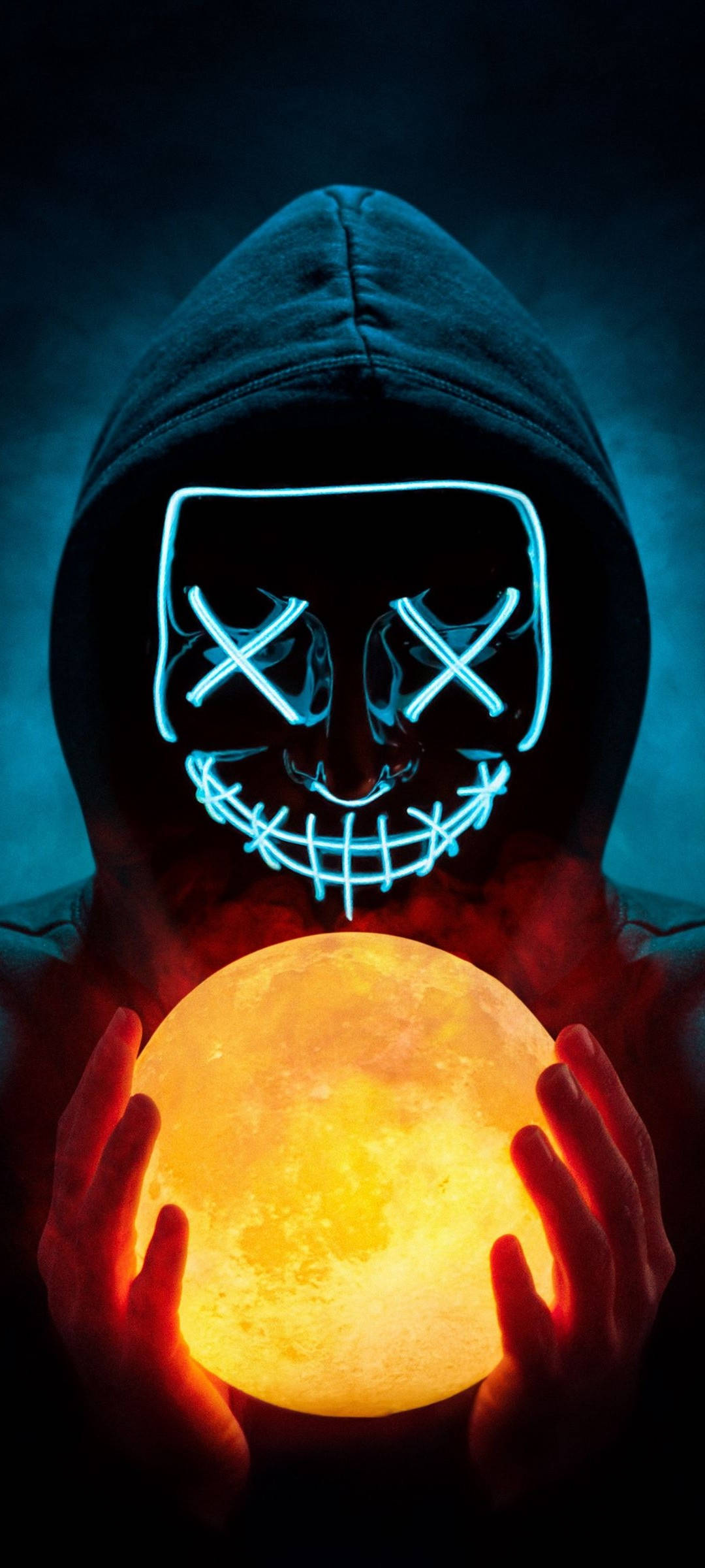 Realme 7 LED Maskeli Adam Duvar Kağıdı