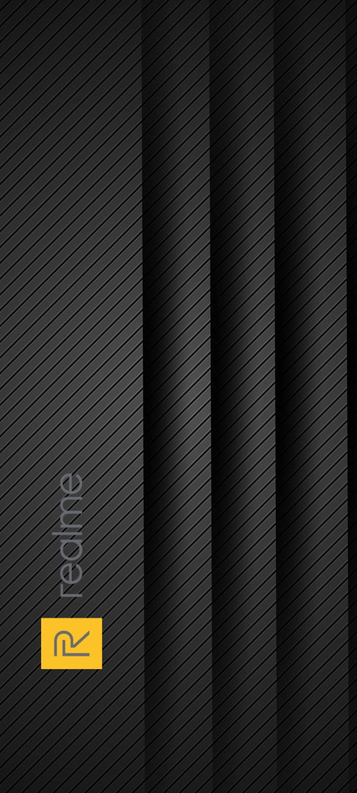 Realme Logosu Paralel Çizgiler Duvar Kağıdı
