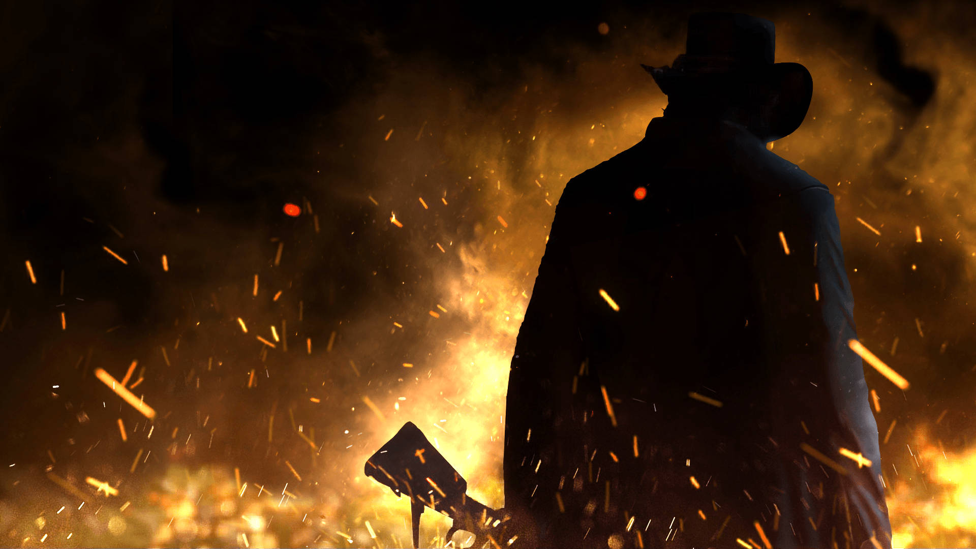 Red Dead Redemption 2 4K Ateş Duvar Kağıdı