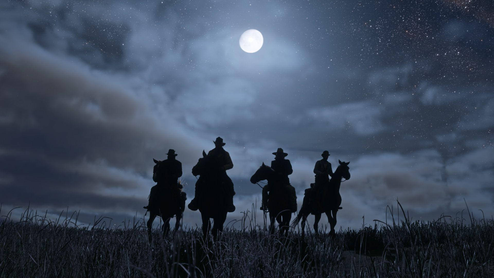 Red Dead Redemption 2 4K Gece Duvar Kağıdı