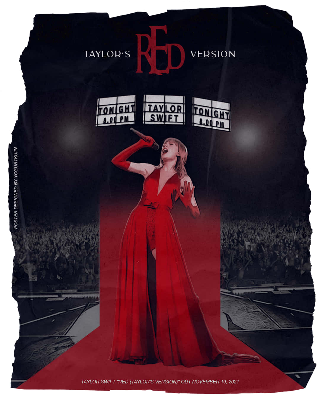 Red Taylor's Version Performans Posteri Duvar Kağıdı