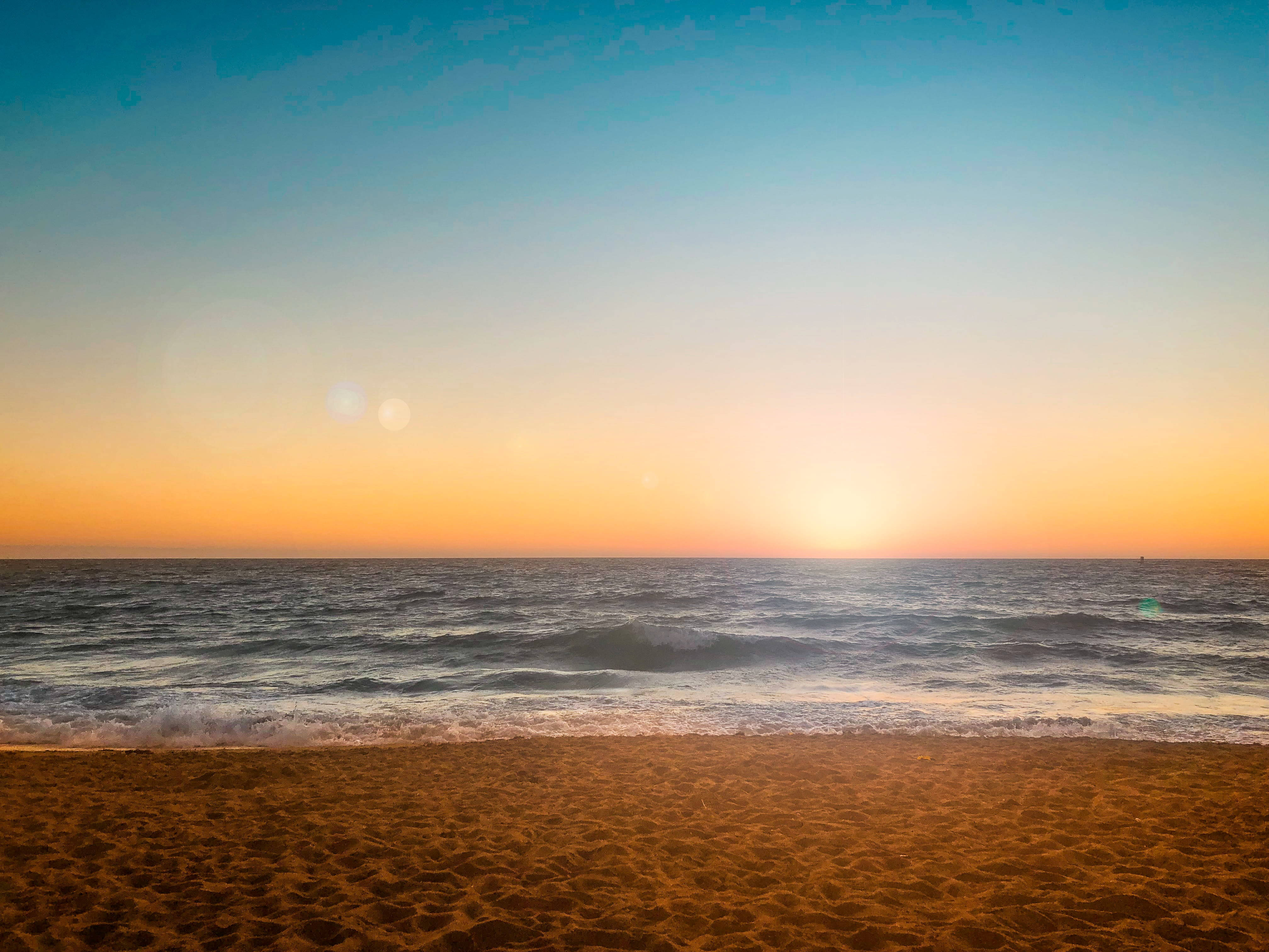 Redondo Beach Los Angeles Gün Batımı Duvar Kağıdı