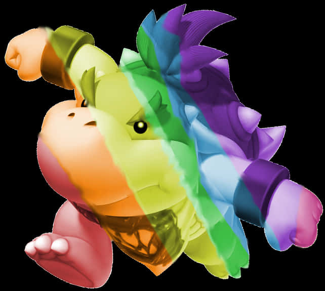 Renkli Bowser Sanat Eseri Duvar Kağıdı