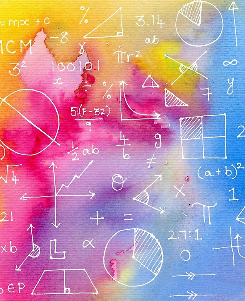 Renkli Matematik Denklemleri Sanatı — Estetik sanat GIF Duvar Kağıdı