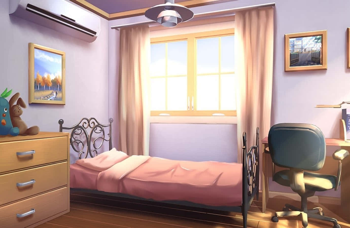 Renkli, Rahat ve Dinlendirici - Bir Anime Oda Konsepti Duvar Kağıdı