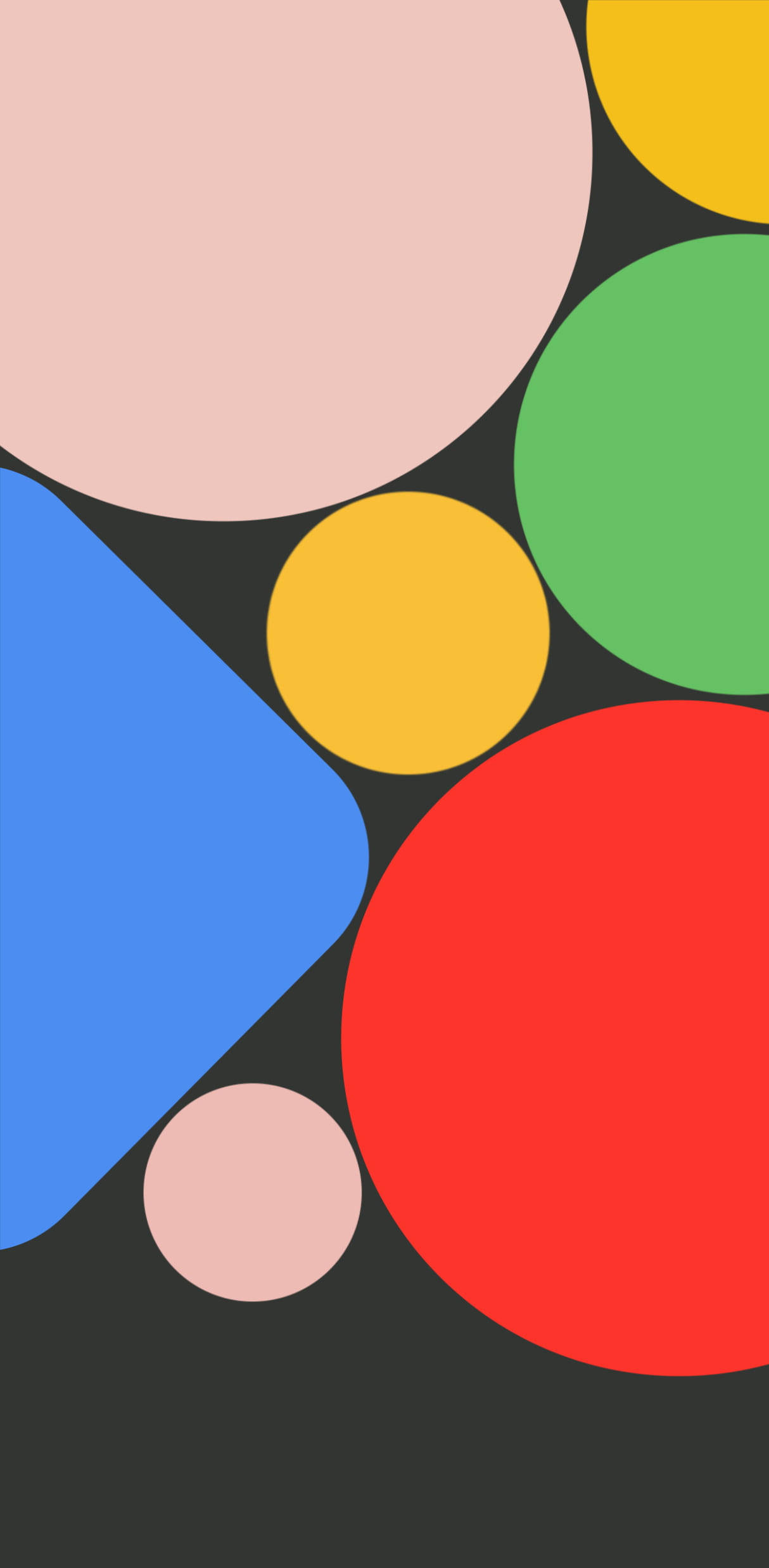 Renkli Şekiller Google Pixel 4 Arka Planı Duvar Kağıdı