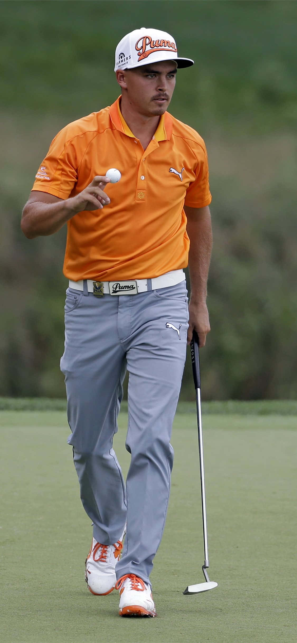 Rickie Fowler ile iPhone Xs Golf Arka Planı Duvar Kağıdı