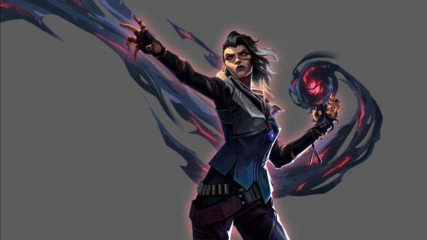 Riot Games'in yeni Valorant oyununun renklerini sergileyen duvar kağıdı