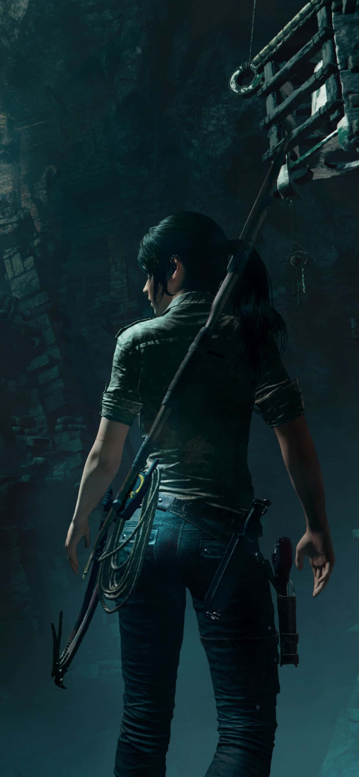 Rise Of The Tomb Raider ile iPhone Xs Max'te Yolculuk Duvar Kağıdı