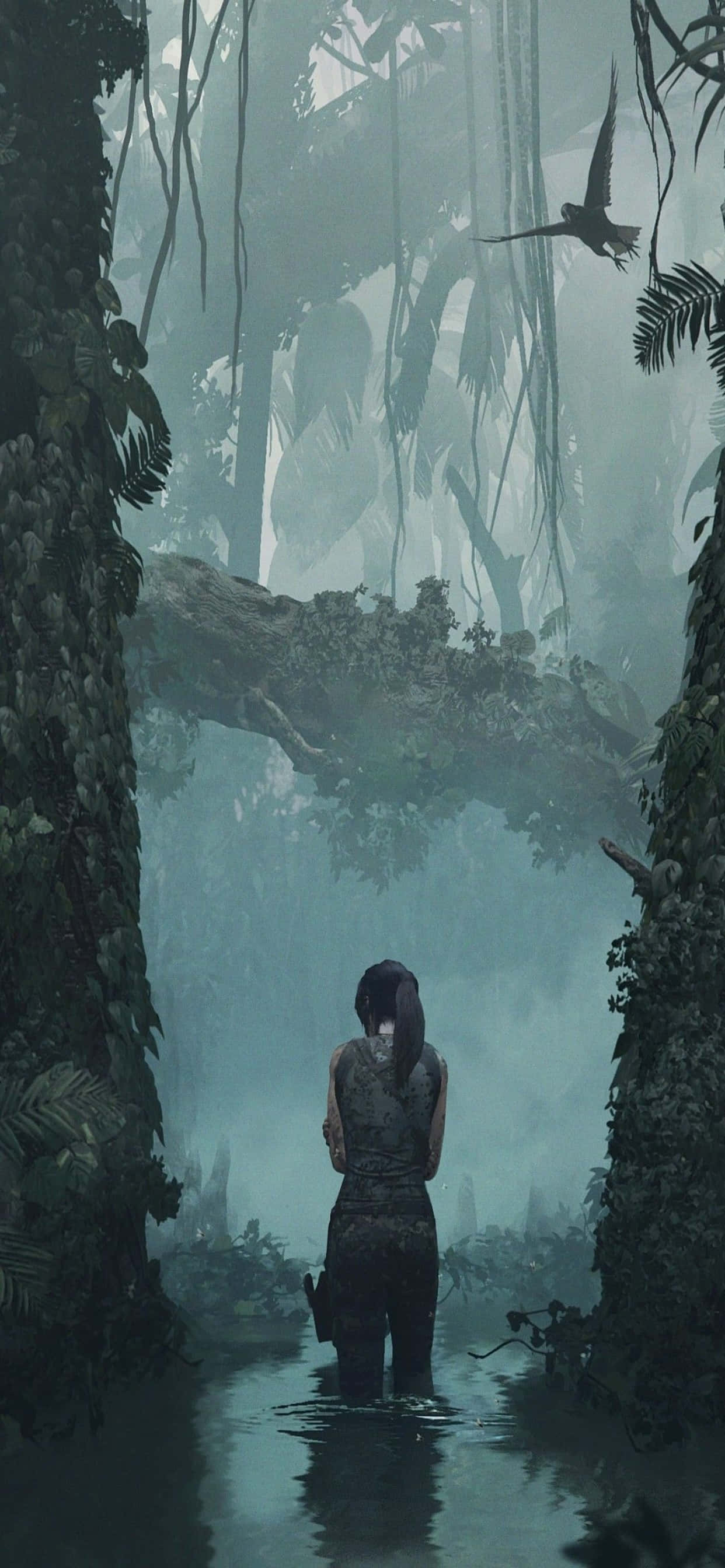 Rise of the Tomb Raider'da becerilerinizi test edin, şimdi iPhone Xs Max ile! Duvar Kağıdı