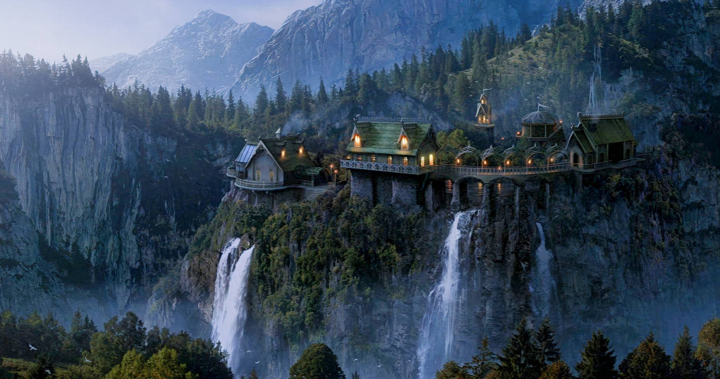 Rivendell 4K Yüzüklerin Efendisi Duvar Kağıdı
