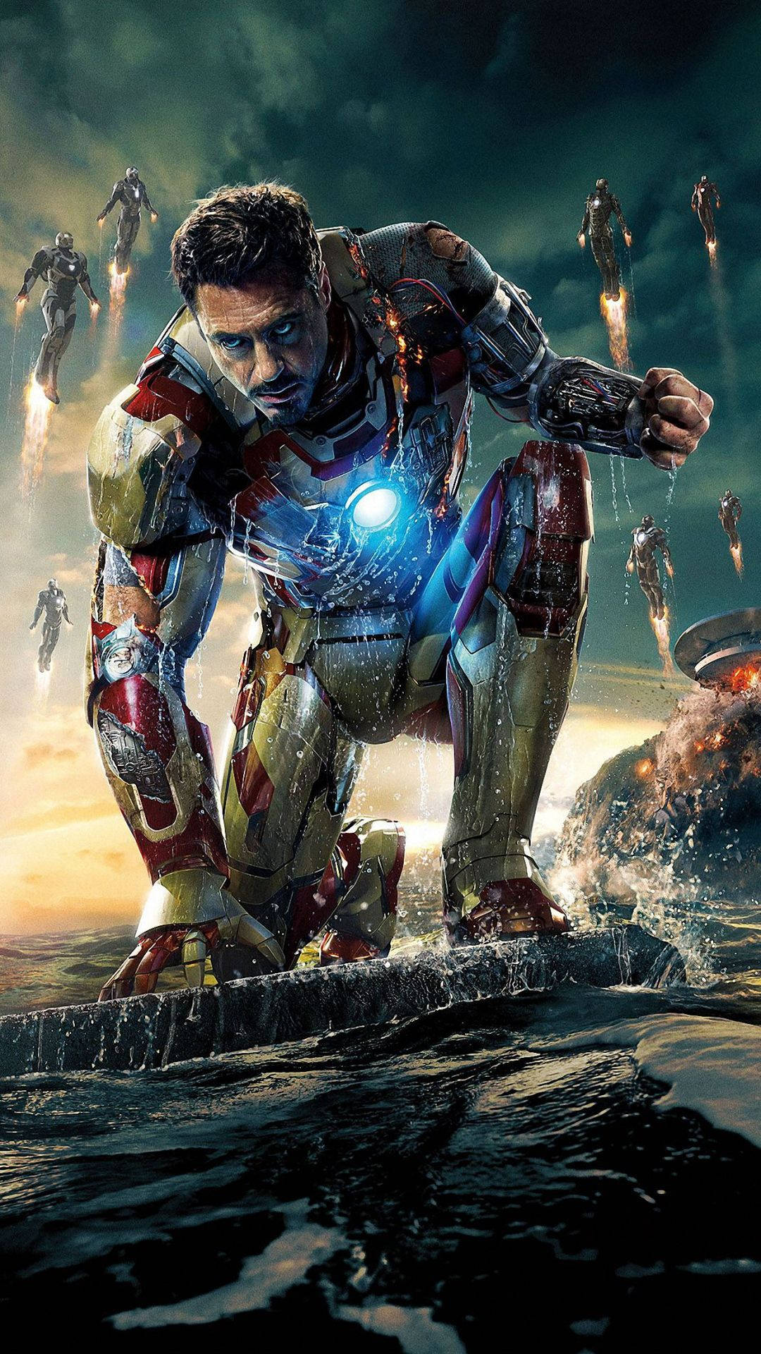 Robert Downey Jr Prototip Zırh Iron Man Telefon Duvar Kağıdı